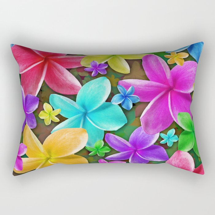 Plumerias Flowers Dream Rectangular Pillow