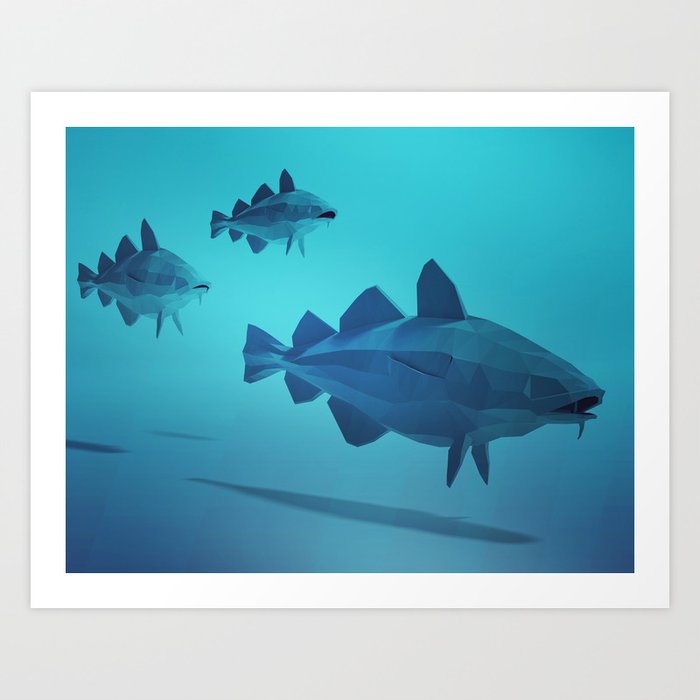 Cod Fish  Art Print