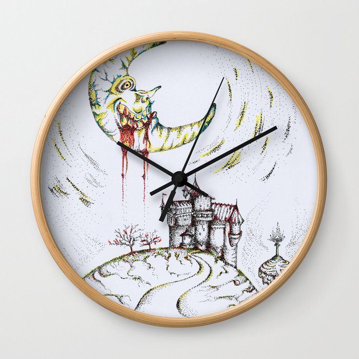 The Madness of the Moon Wall Clock