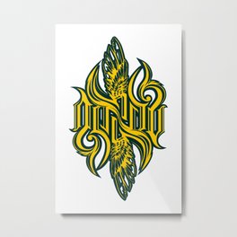 Angel 3K ambigram Metal Print | Graphic Design, Illustration, Typography, Mixed Media 