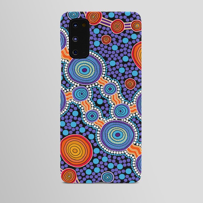 Authentic Aboriginal Art - The Journey Blue Android Case