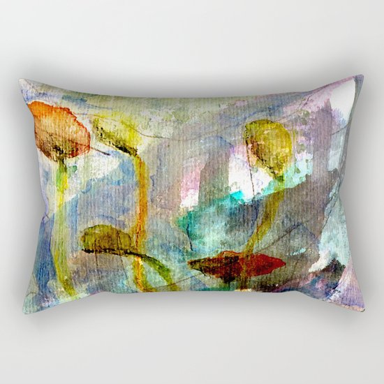 flowers on the field Rectangular Pillow