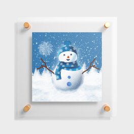 Snowman Floating Acrylic Print