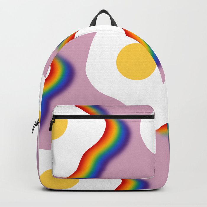 Rainbow fried egg pattern 6 Backpack