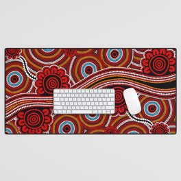Authentic Aboriginal Art - Untitled Desk Mat