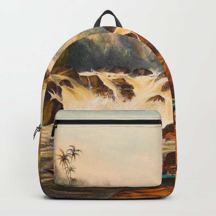 Illustrations Of Guyana South America Natural Scenes Hand Drawn Backpack