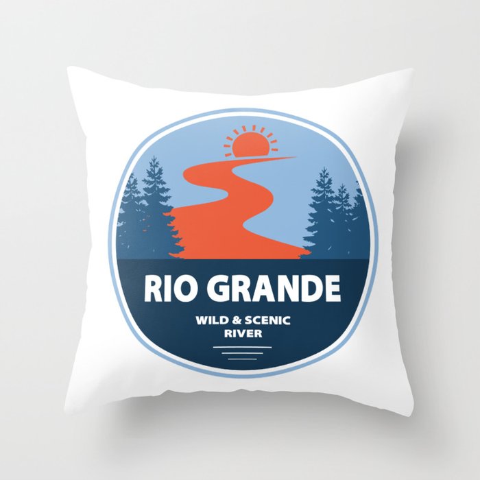 Rio Grande Wild and Scenic River Throw Pillow