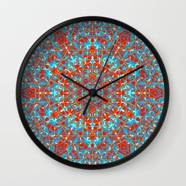 Wild Geometric lines Mandala 1 Wall Clock