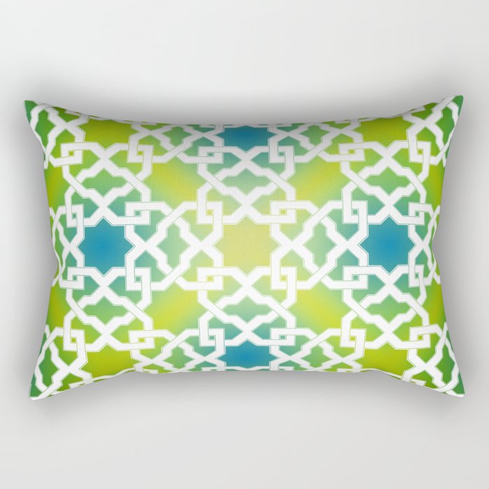 Geometric Pattern - Oriental Design Rectangular Pillow
