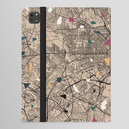 Baltimore USA - Terrazzo City Map Collage  iPad Folio Case