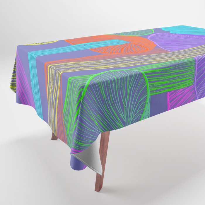 Magic Mushroom Garden Tablecloth