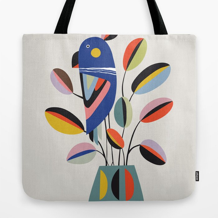 1977 Needlepoint on Plastic Canvas Tote Bag with Tortoiseshell Resin H –  The Standing Rabbit