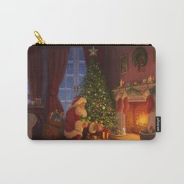 Santa putting presents by the tree Carry-All Pouch