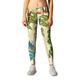 Frida's Coyoacán Mexican Garden of Casa Azul Lush Tropical  floral painting Leggings | Painting, Daisies, Passionflower, Rainforest, Flowers, Palms, Flowerbeds, Williammorris, Blossoms, Fridakahlo 