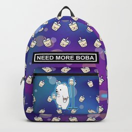 Bubble Tea Space Bear Backpack | Foodie, Adorable, Anime, Trend, Cool, Lazy, Best, Rainbow, Cute, Drink 
