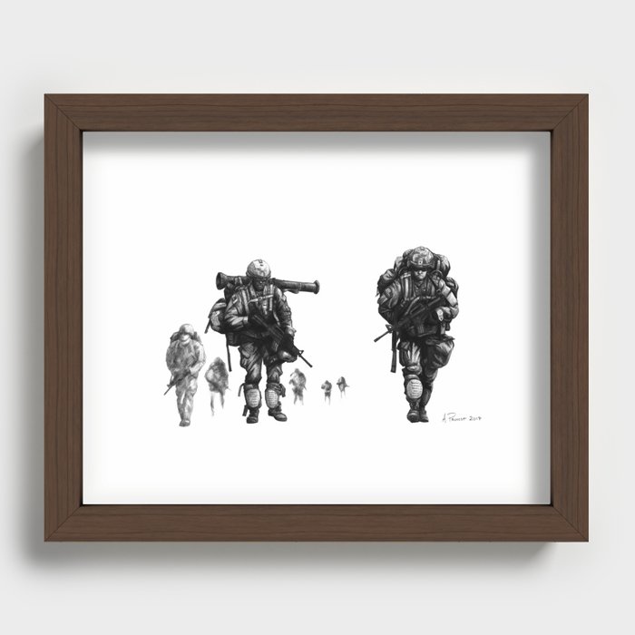 Light Fighters Recessed Framed Print