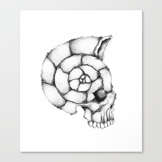 sea skull Canvas Print