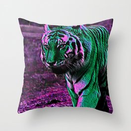 Tiger 90s Style Throw Pillow