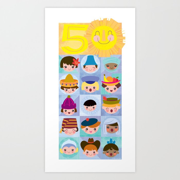 happy 50th small world! Art Print