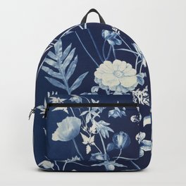 Cyanotype Painting (Roses, Orchids, Tulips, Fern, Fritillarias, etc) Backpack