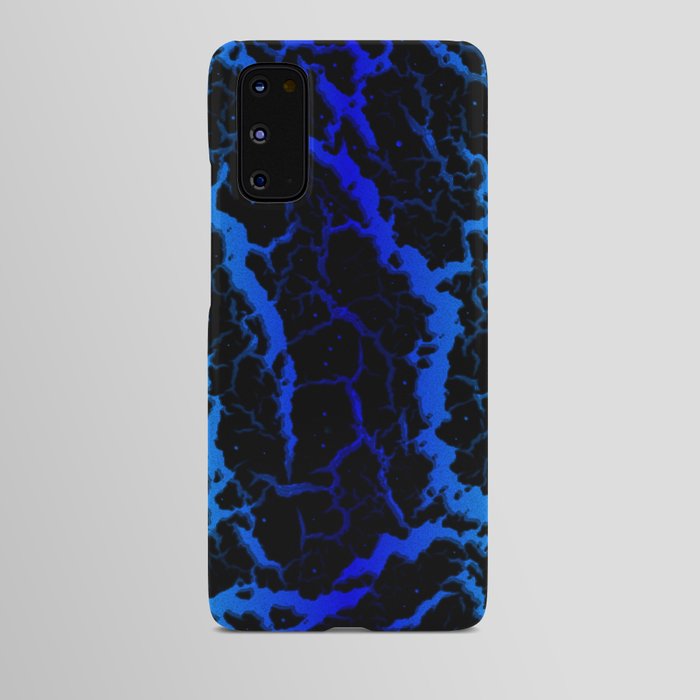 Cracked Space Lava - Cyan/Blue Android Case