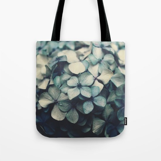 blue hydrangea Tote Bag