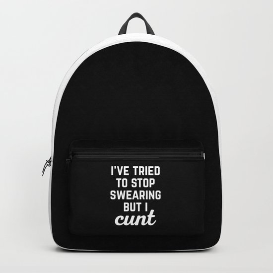Stop Swearing Funny Quote Backpack