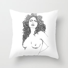 On the bright side Throw Pillow
