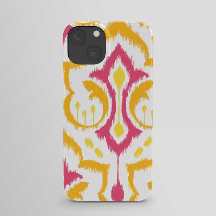 Ikat Damask - Berry Brights iPhone Case