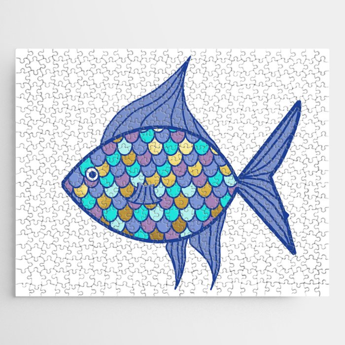 Fish with Gold Scales Jigsaw Puzzle