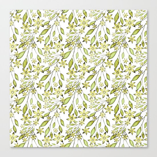 delicate floral pattern. Canvas Print