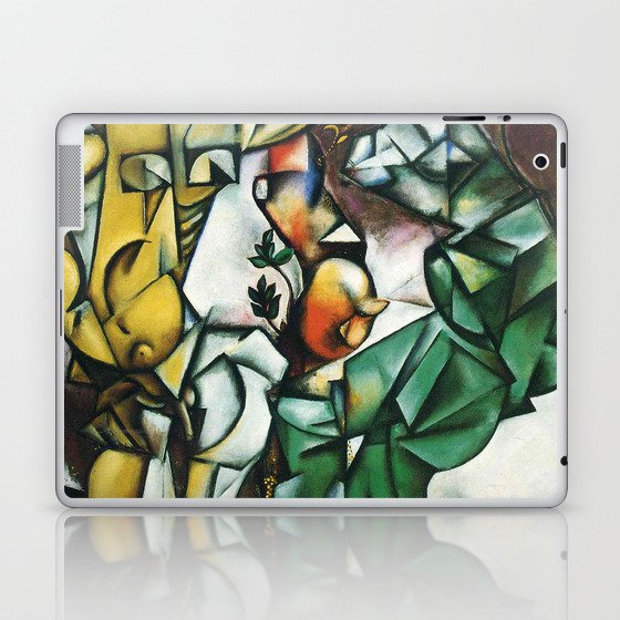 Adam and Eve (1912) by Marc Chagall Artist Marc Chagall paintings Laptop & iPad Skin