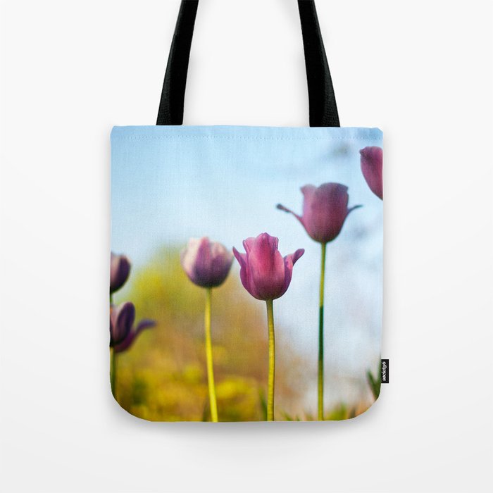 Purple tulips Tote Bag