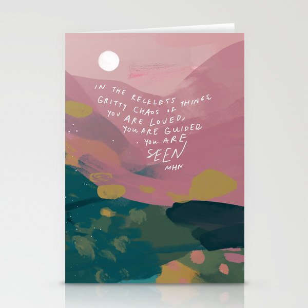 "You Are Loved, You Are Guided, You Are Seen." Stationery Cards