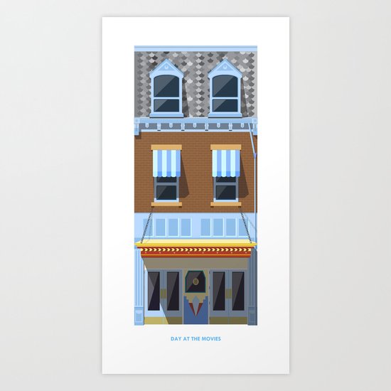 Day at the Movies Art Print
