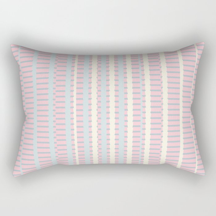 Stripes meet Stripes Composition Artwork 01 Color 01 Rectangular Pillow