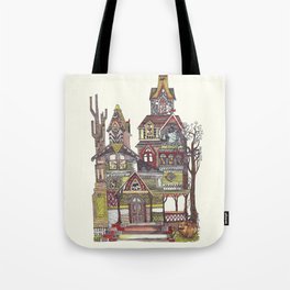 Haunted House Tote Bag