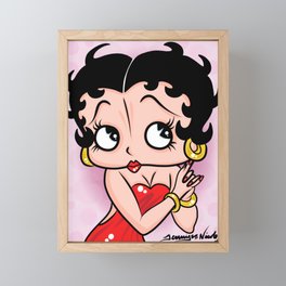 Betty Boop OG by Art In The Garage Framed Mini Art Print