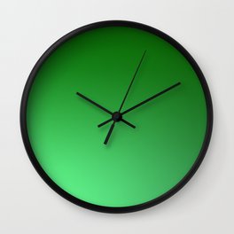 43 Green Gradient Background 220713 Minimalist Art Valourine Digital Design Wall Clock