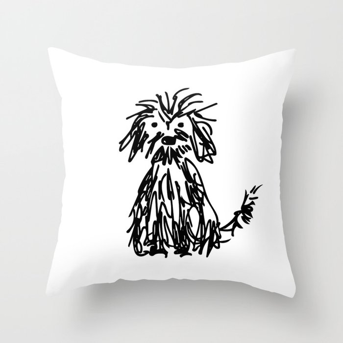 Doggy day Throw Pillow