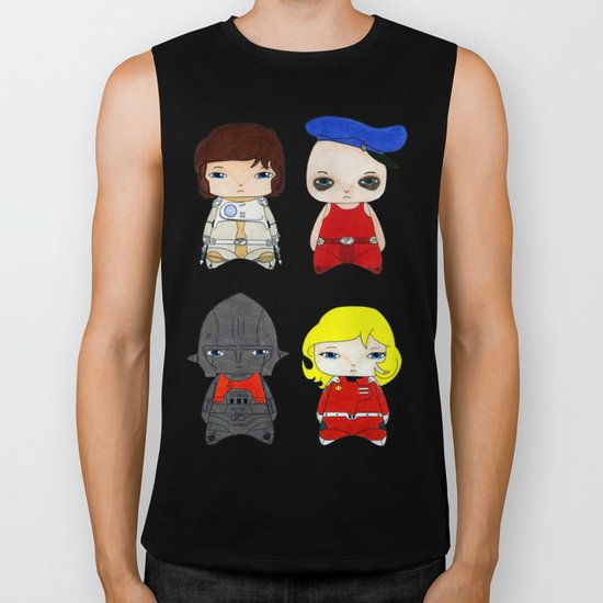 A Boy - Captain Future (Capitaine Flam) Biker Tank