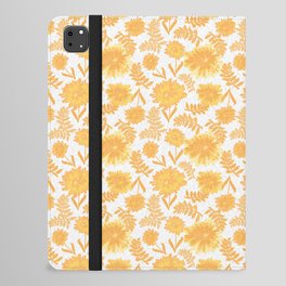 Mountain Dandelion White Textured Pattern iPad Folio Case