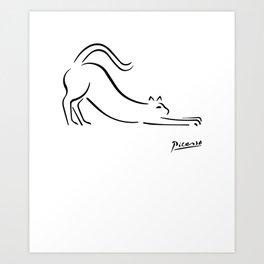 Pablo Picasso Cat Artwork Shirt, Kitten Sketch Reproduction Art Print
