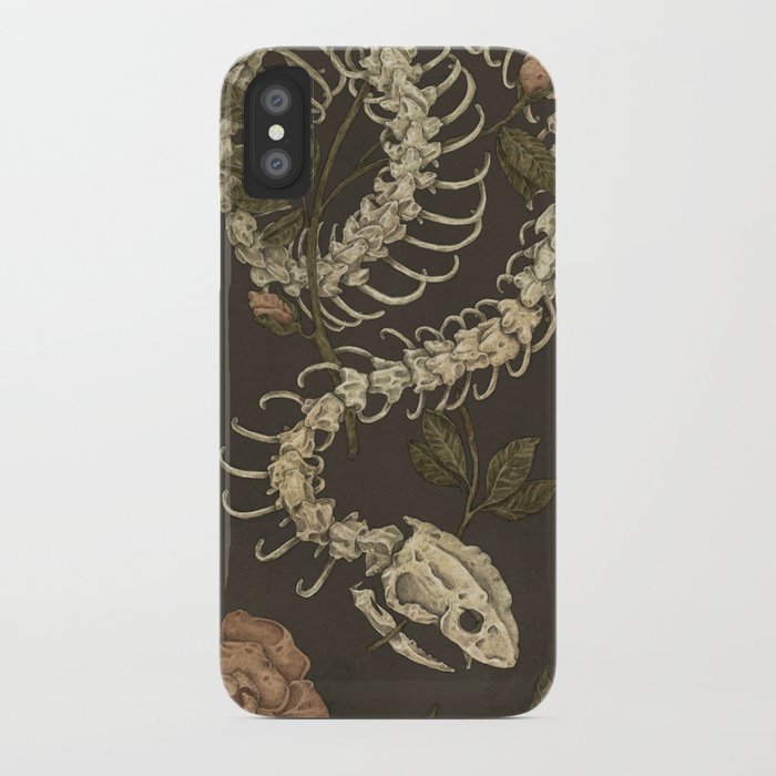 snake skeleton iphone case