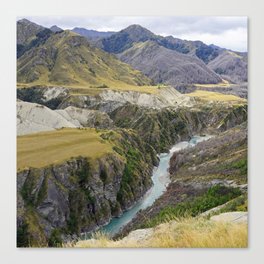 New Zealand Photography - Skippers Road In The Beautiful Landscape Canvas Print