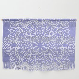 Very Peri 2022 Color Of The Year Violet Periwinkle Lace Mandala Wall Hanging