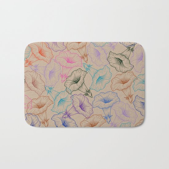 floral pattern 1 Bath Mat