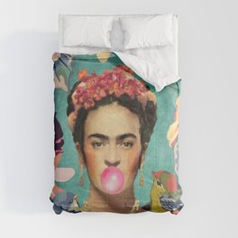 Frida Kahlo Bubble Gum Comforter