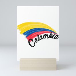 Colombia flag Mini Art Print