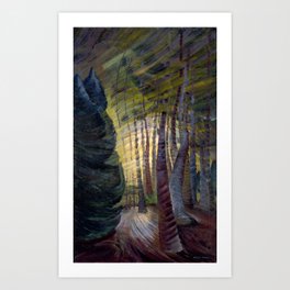 Emily Carr - Sombreness Twilight - Canada, Canadian Oil Painting - Group of Seven Art Print